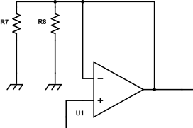 Fig 7 : Circuit équivalent dans le cas f plus grand que f3. Les condensateurs C10, C11 et C6 sont équivalent à un fil.